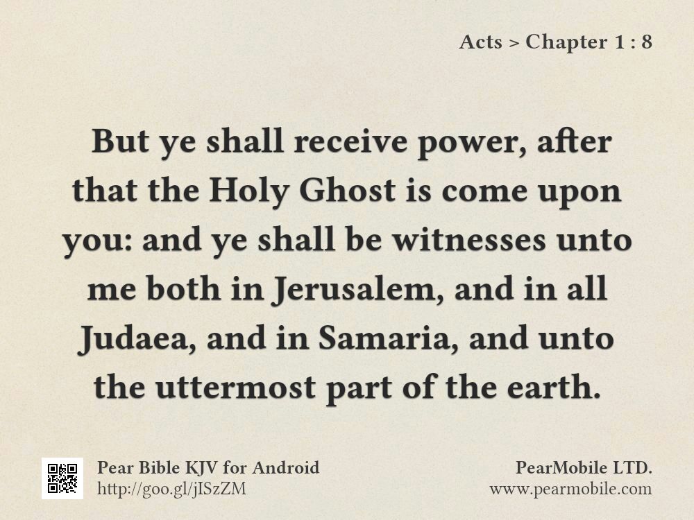 Acts, Chapter 1:8